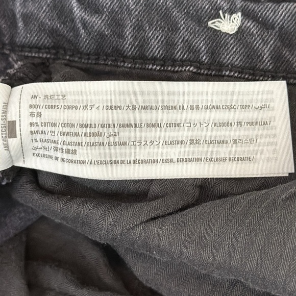 Abercrombie & Fitch 90's Straight Ultra High Rise Jeans Dark Wash Size 34/18L - Picture 9 of 9